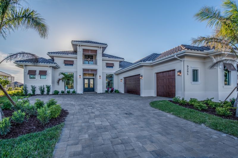 Modern Paver Driveway